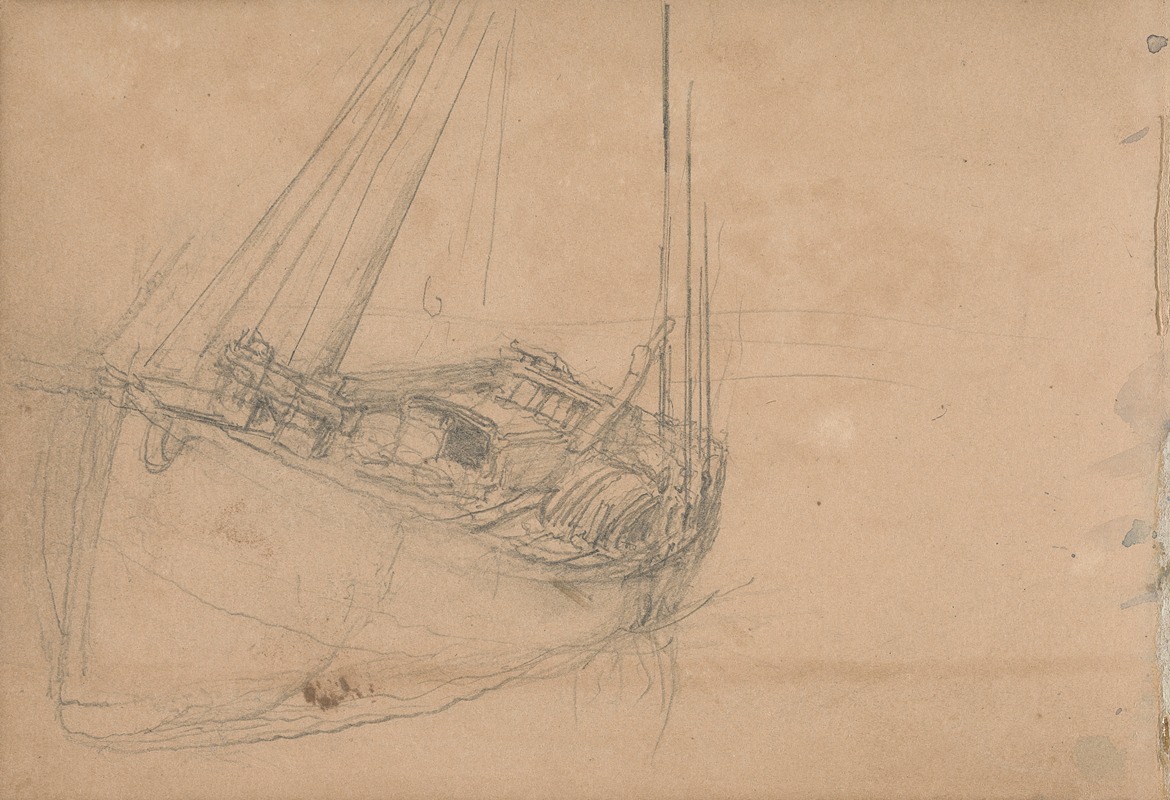 Clarkson Stanfield - Study of a Fishing Boat