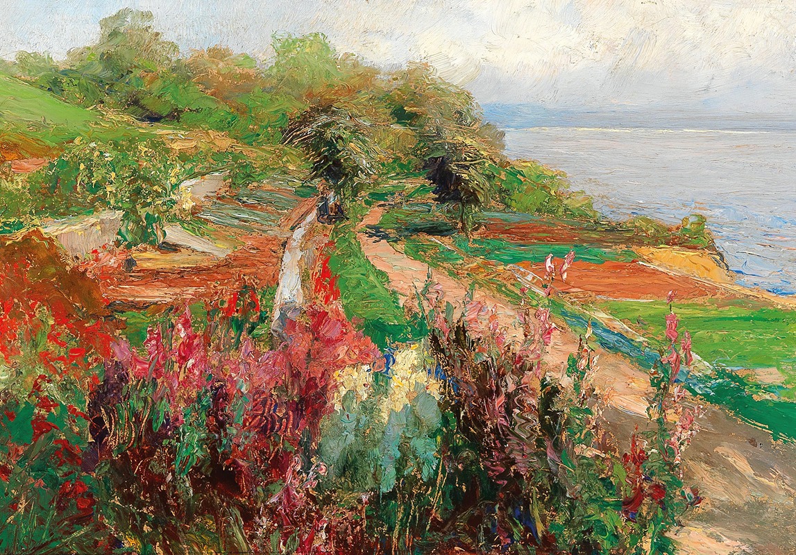 Olga Wisinger-Florian - A coastal landscape