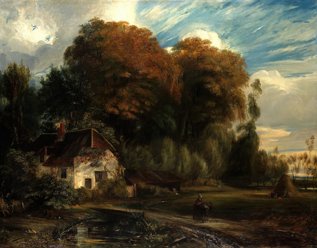 Paul Huet - Caretaker’s Cottage in the Forest of Compiegne