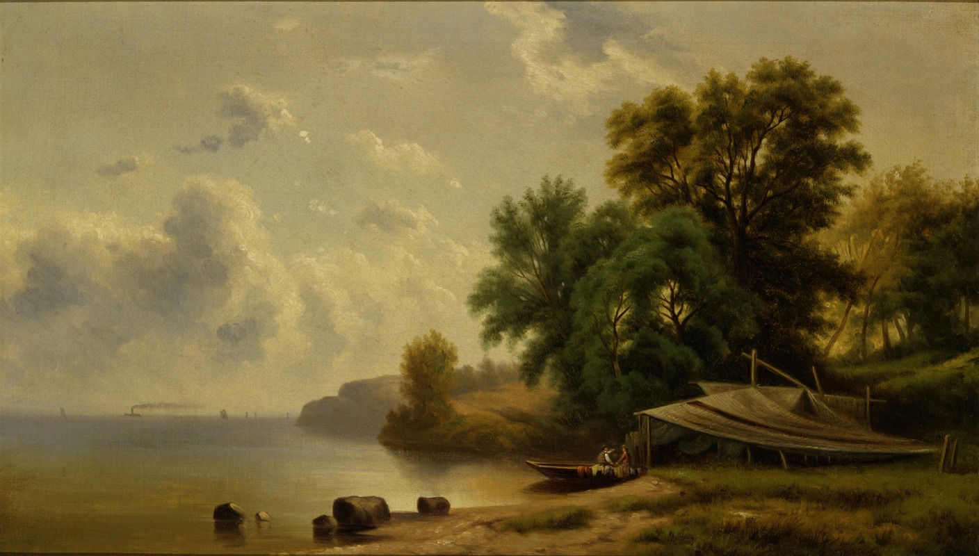 Robert S. Duncanson - Landscape with Campsite