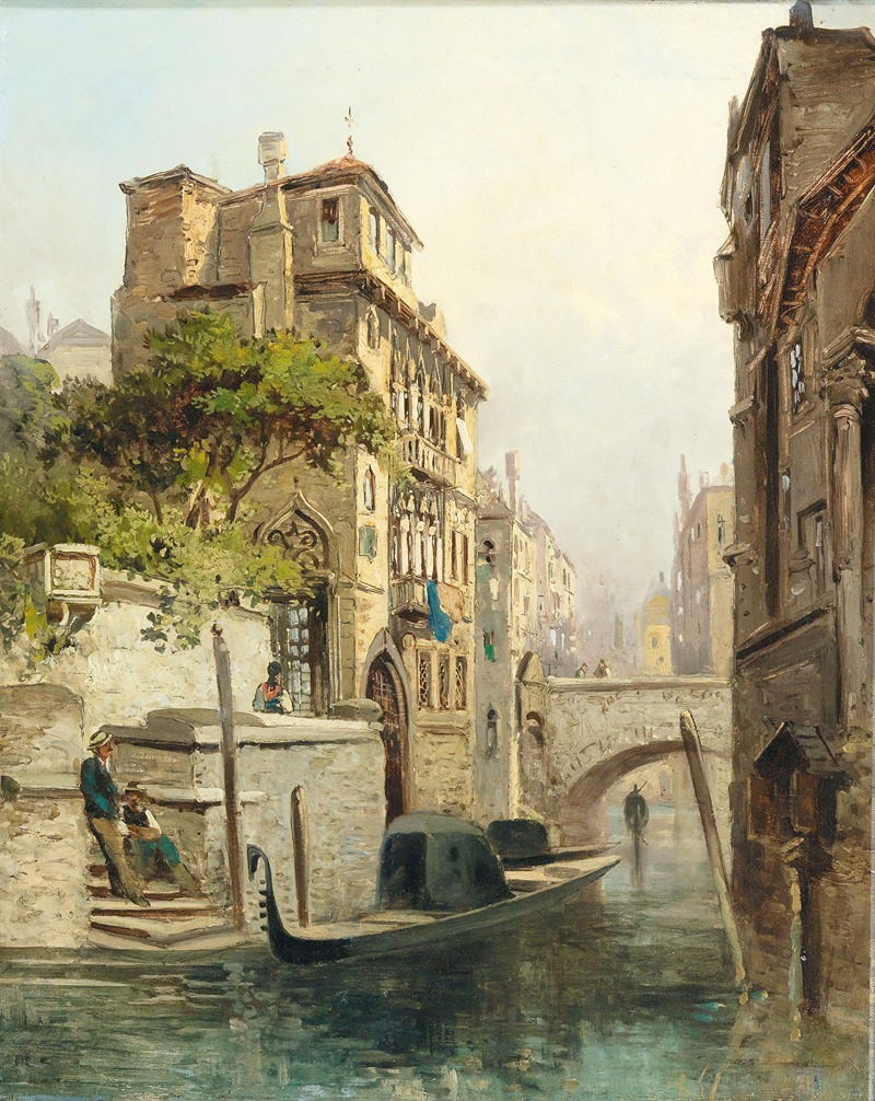 Theodor Freiherr von Ehrmanns - Venetian Scene