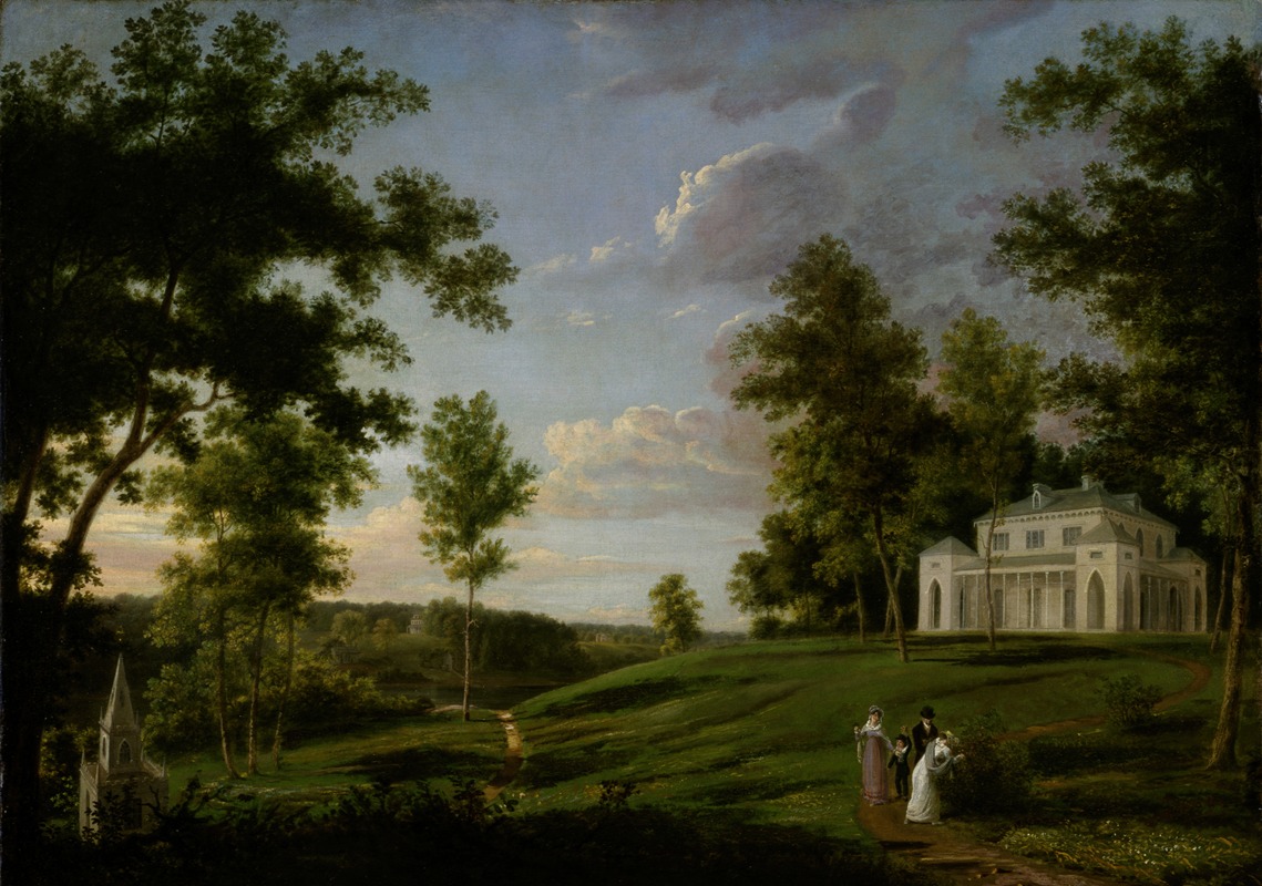 Thomas Birch - Southeast View of ‘Sedgeley Park,’ the Country Seat of James Cowles Fisher, Esq.