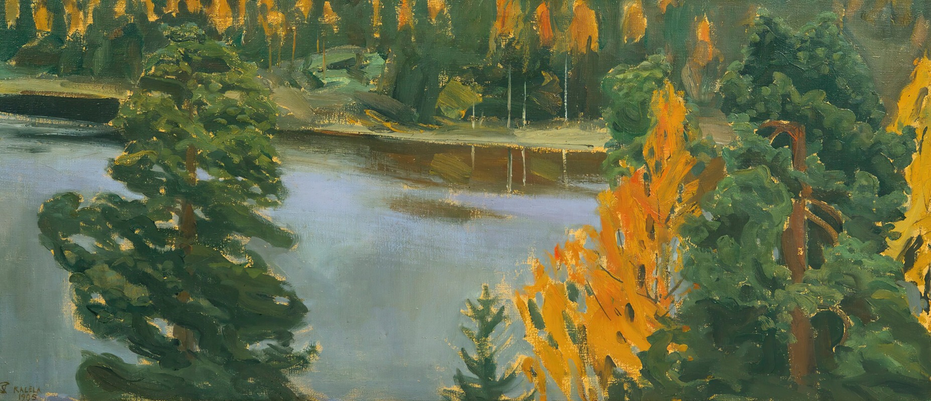 Akseli Gallen-Kallela - Lake View In Autumn