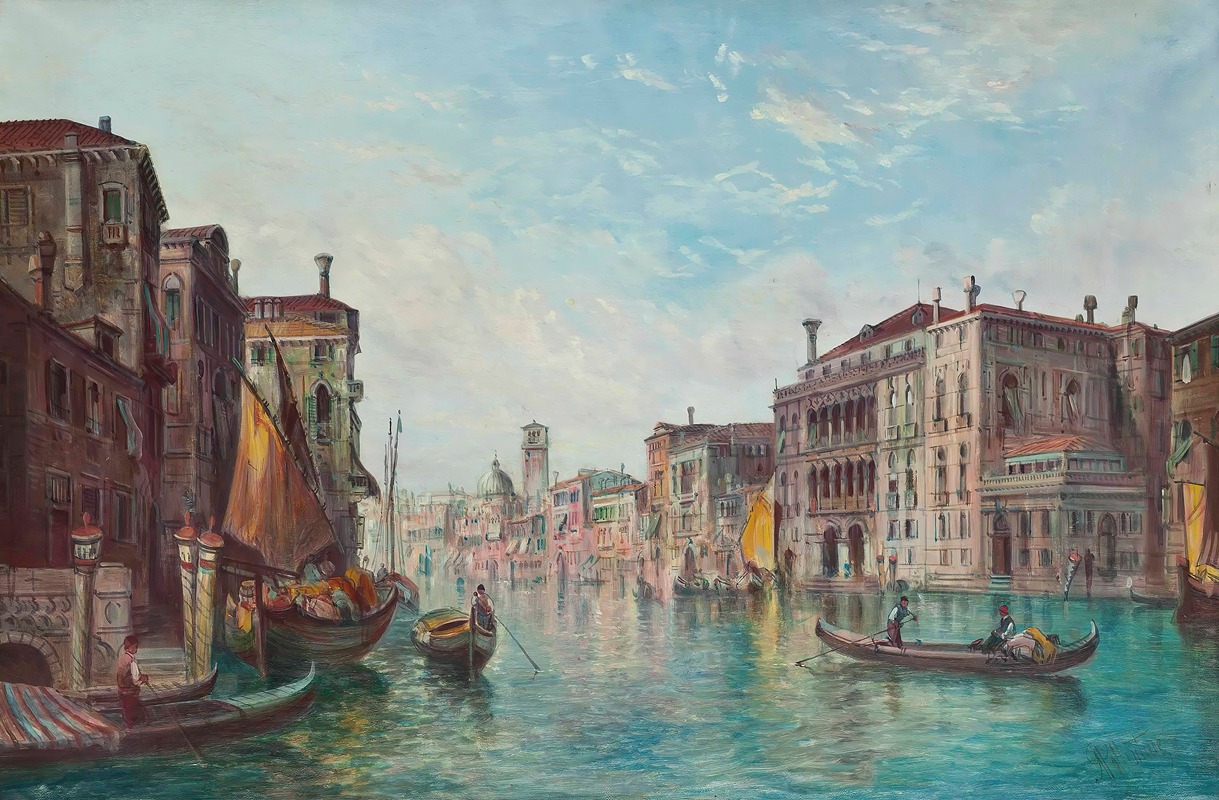 Alfred Pollentine - The Grand Canal, Venice