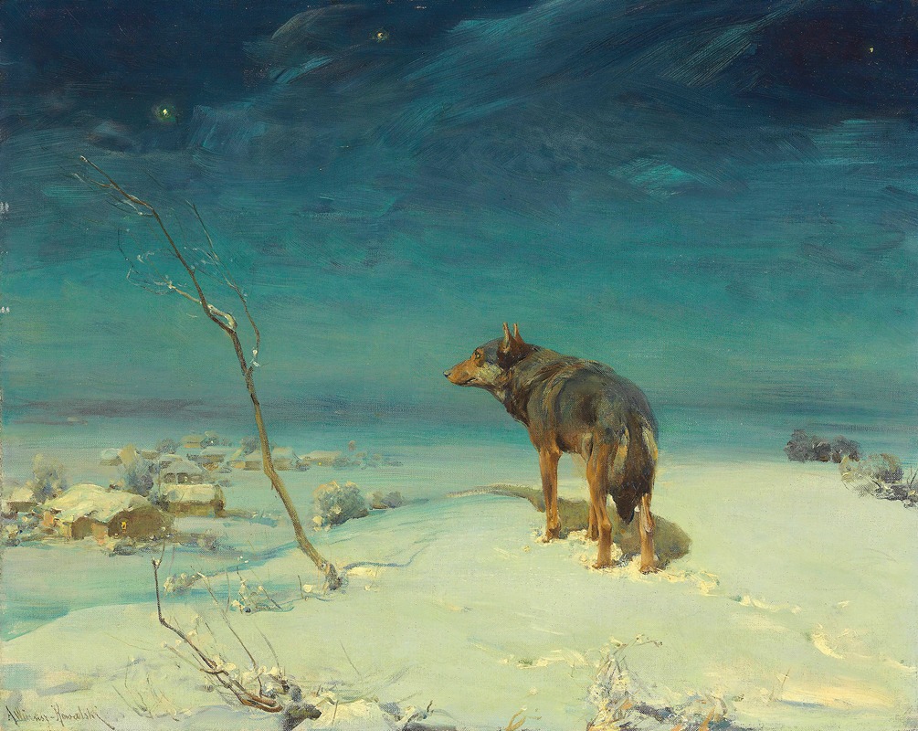 Alfred Von Wierusz-Kowalski - The Lone Wolf