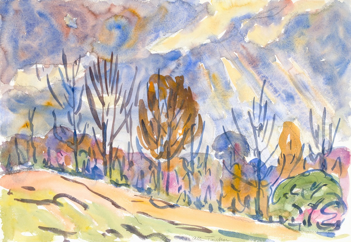 Allen Tucker - Watercolor No. 63, Road