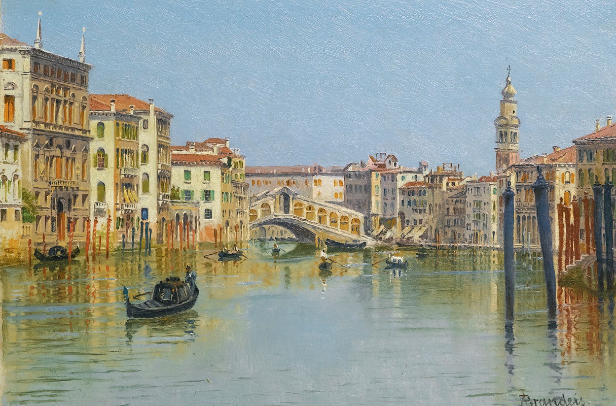 Antonietta Brandeis - The Rialto Bridge, Venice
