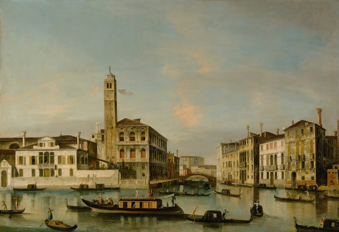 Apollonio Facchinetti - Venice, A View Of San Geremia And The Entrance To The Cannaregio