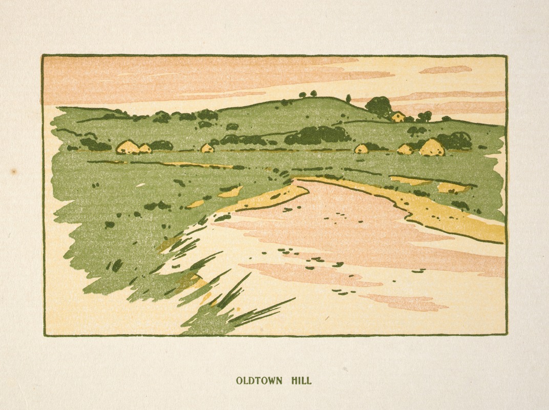 Arthur Wesley Dow - Ipswich Prints; Oldtown Hill