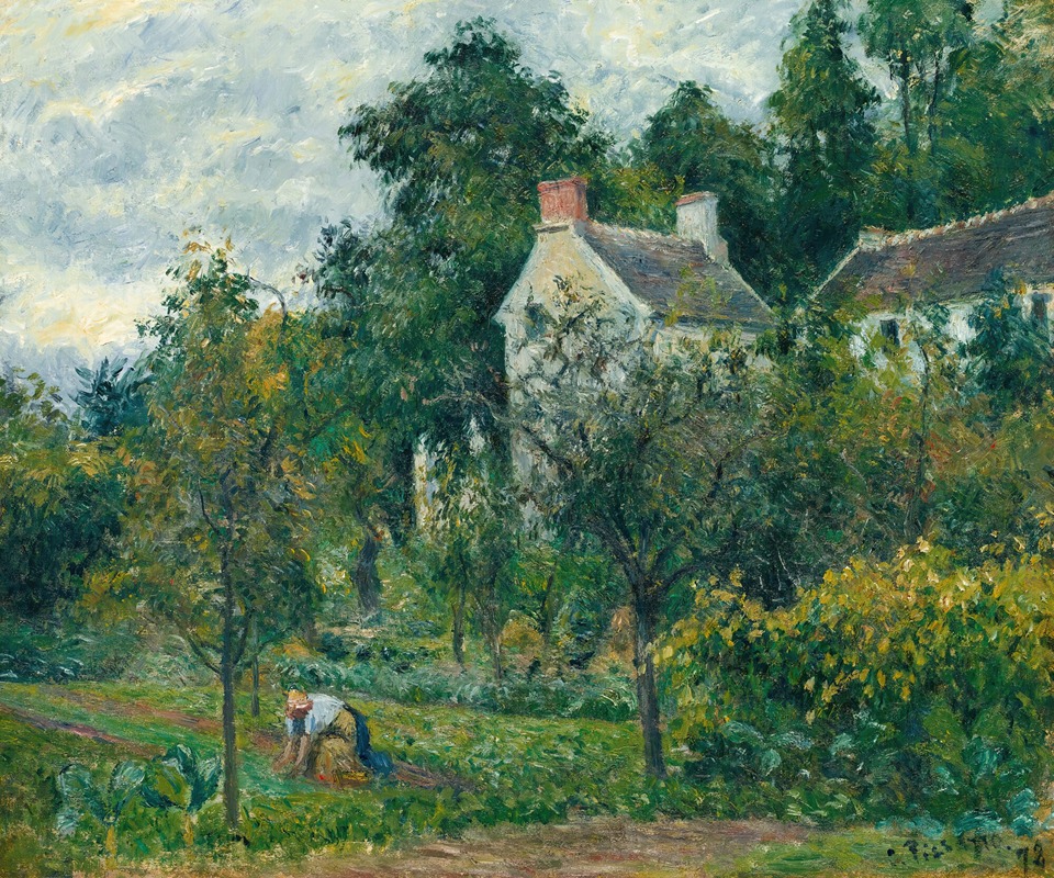 Camille Pissarro - La Maison Rondest Et Son Jardin À L’hermitage, Pontoise