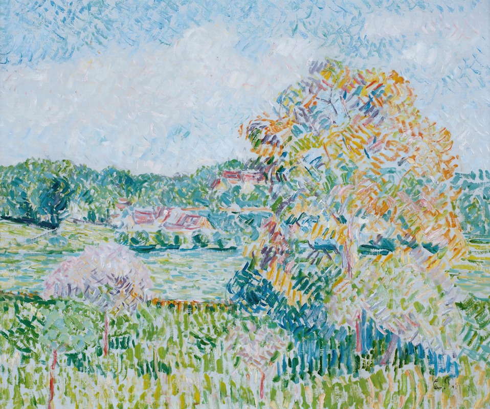 Camille Pissarro - Le Grand Noyer À Eragny, Automne
