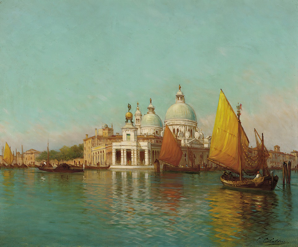 Charles Clement Calderon - At The Entrance To The Grand Canal, Venice