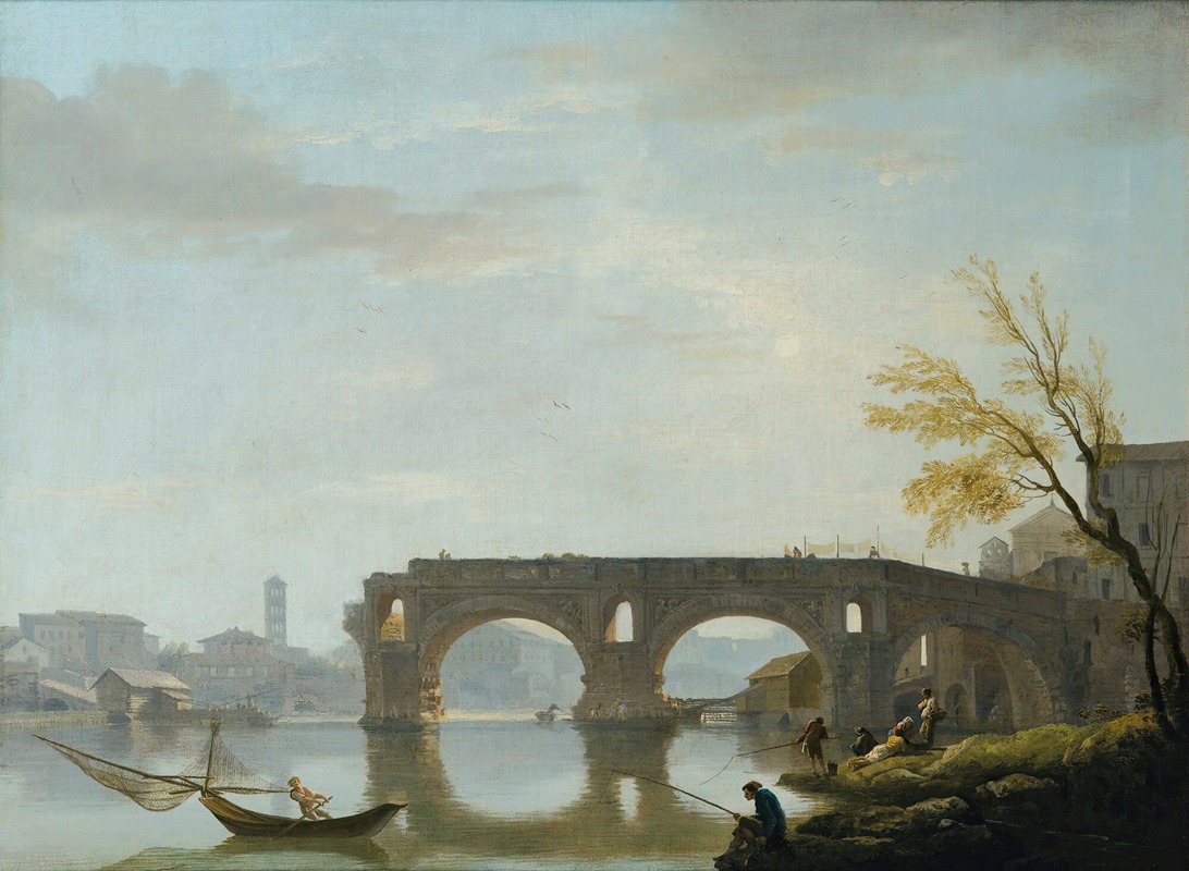 Claude-Joseph Vernet - View Of The Ponte Rotto, Rome