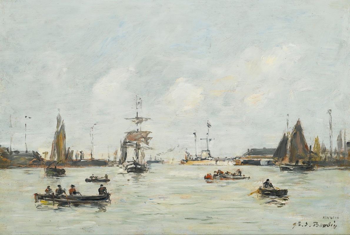 Eugène Boudin - Le Havre. L’avant-Port