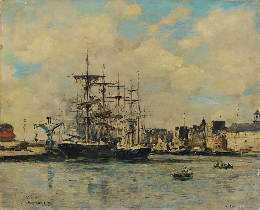 Eugène Boudin - Le Havre. Bassin De La Barre