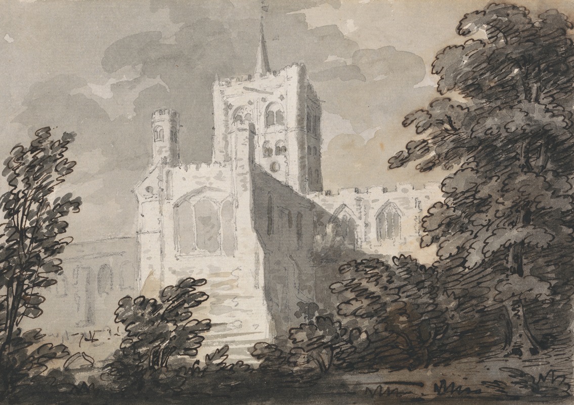 George Howland Beaumont - Abbey Church at St. Albans
