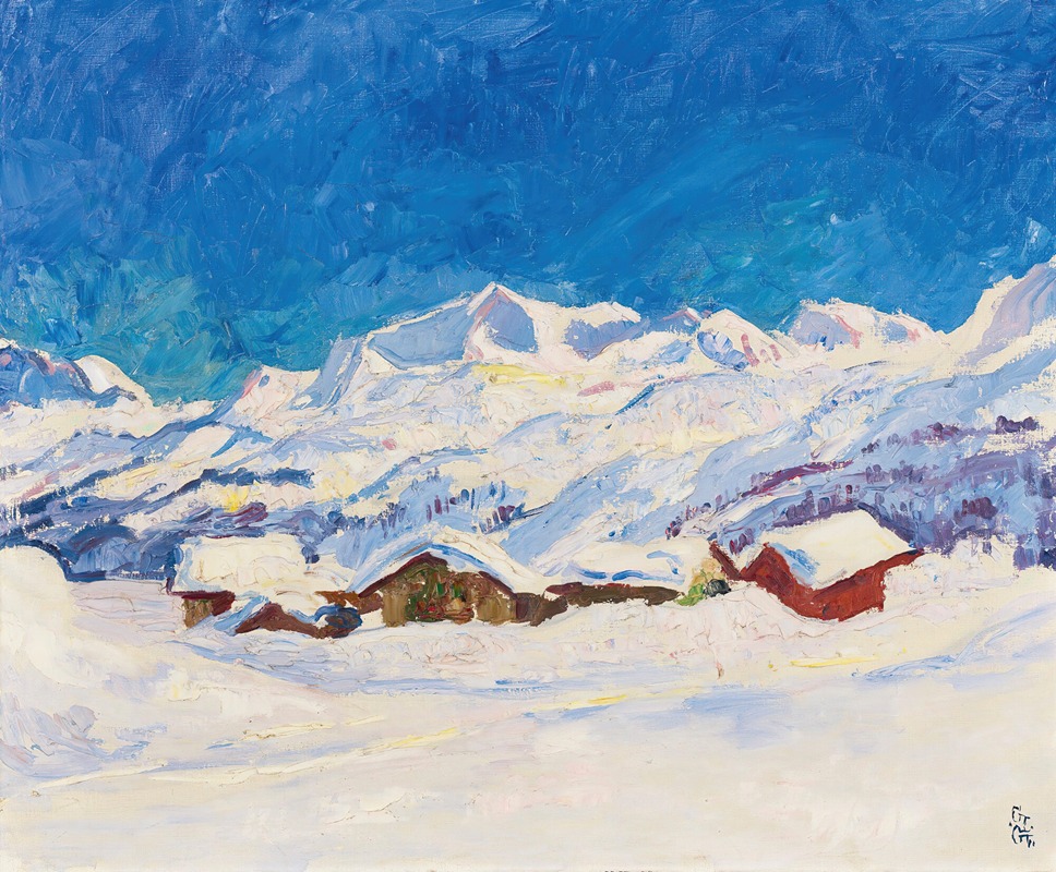Giovanni Giacometti - Winterlandscape Near Maloja