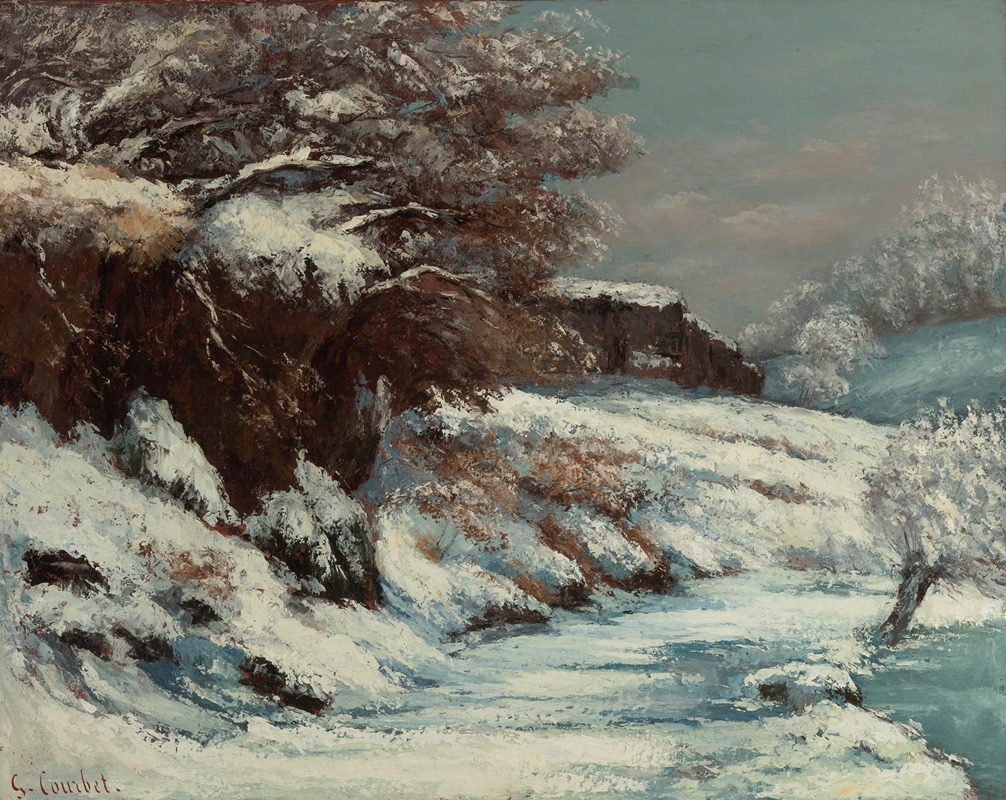 Gustave Courbet - Effet De Neige