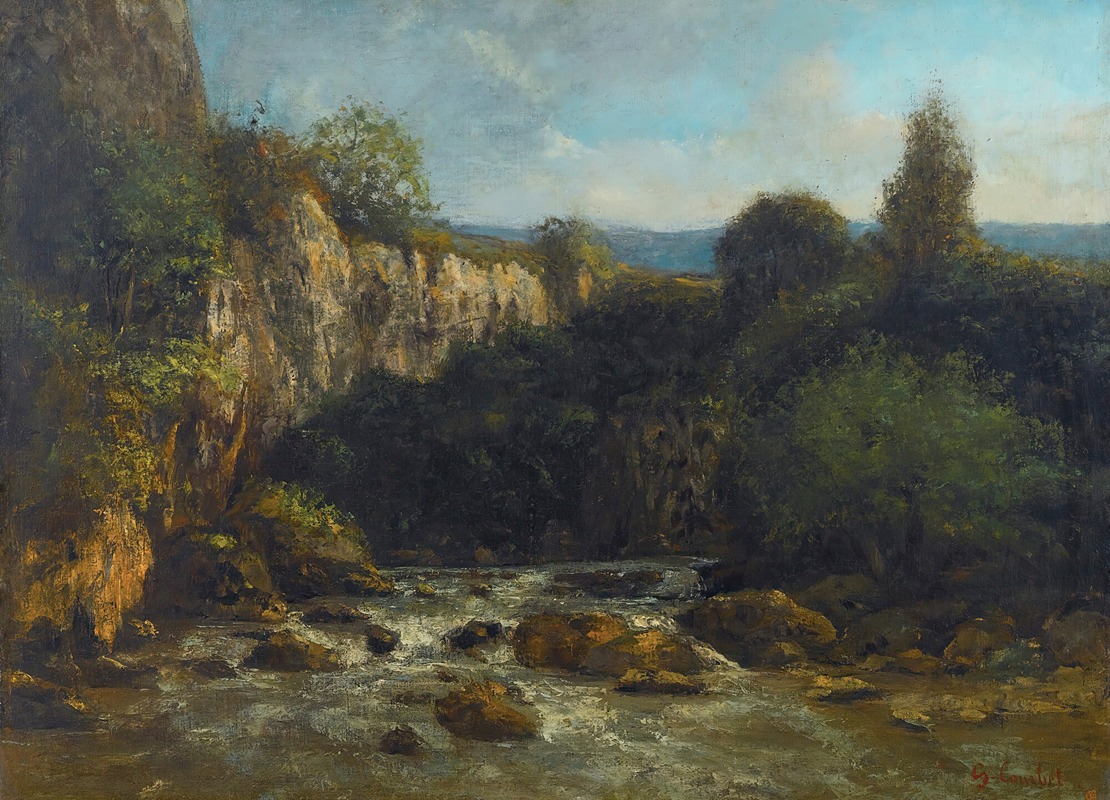 Gustave Courbet - Les Gorges De La Loue