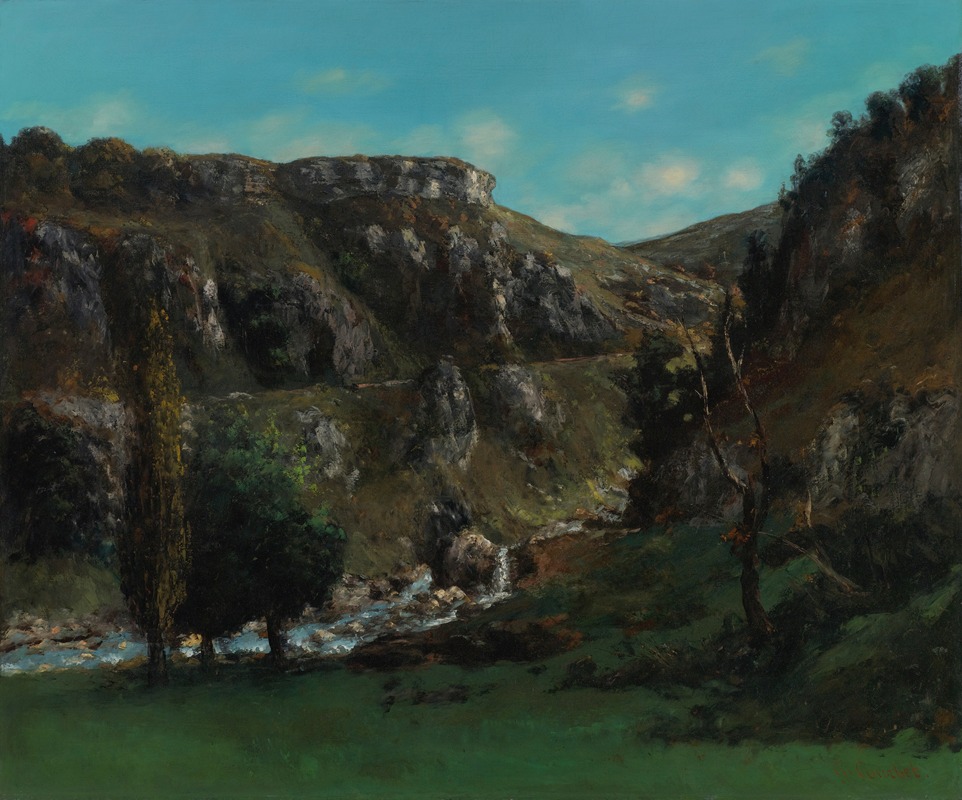 Gustave Courbet - Vallée De La Loue Près Mouthiers-Haute-Pierre