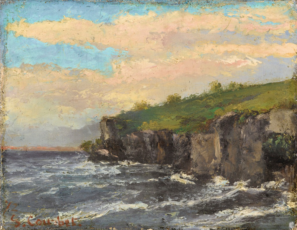 Gustave Courbet - Cliff By The Water