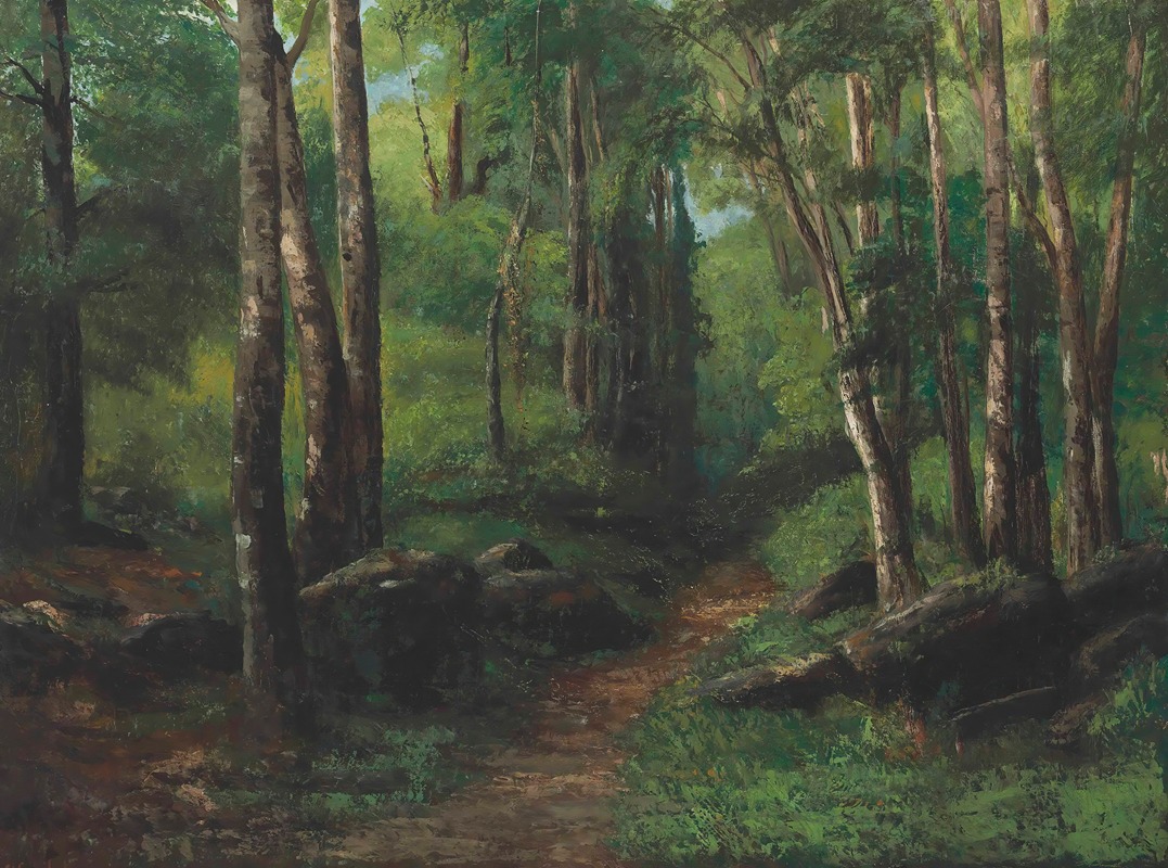 Gustave Courbet - Path Through The Forest