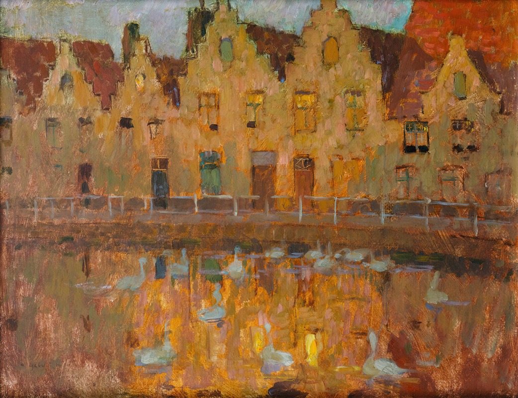 Henri Le Sidaner - Houses In Bruges