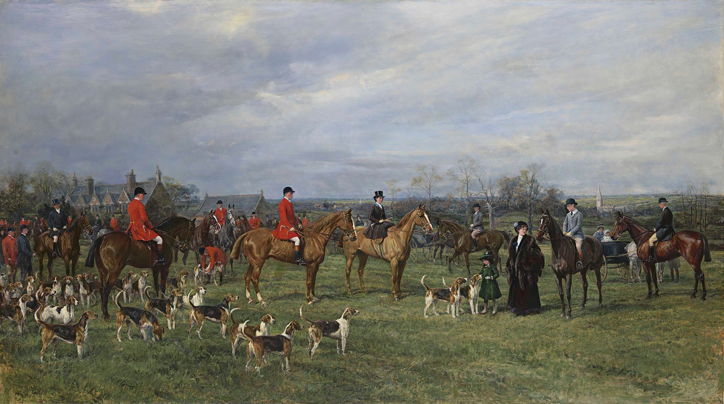 Heywood Hardy - Meet Of The Quorn Hounds At Kirby Gate November 7