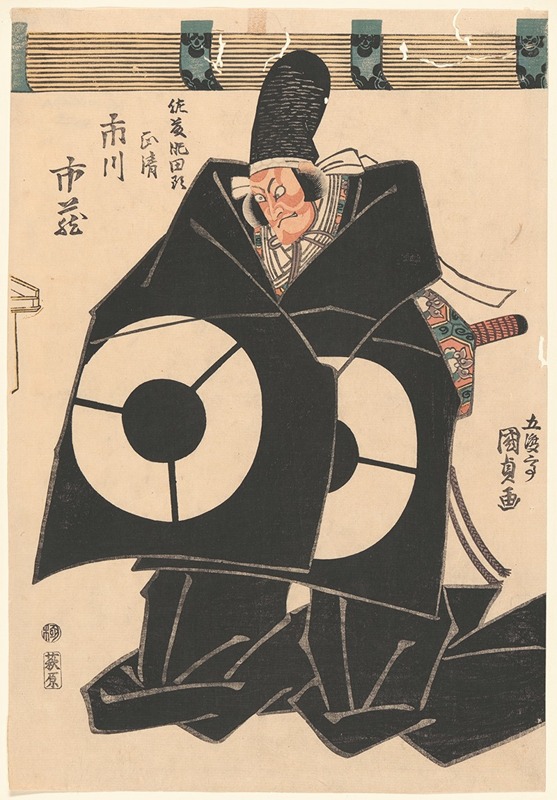 Utagawa Kunisada (Toyokuni III) - The Actor Ichikawa Ichizo in the Role of Masakiyo