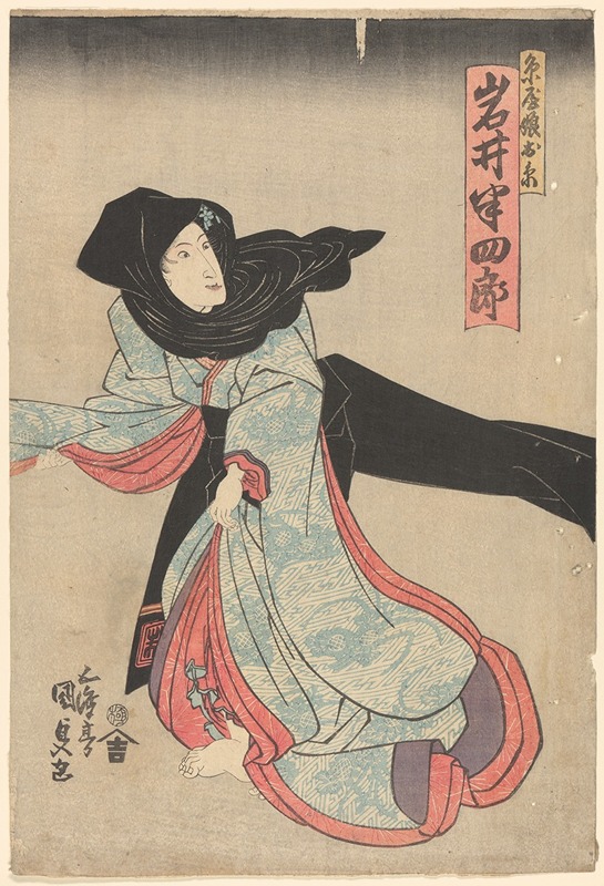 Utagawa Kunisada (Toyokuni III) - The Actor Iwai Hanshiro in the Role of Oito