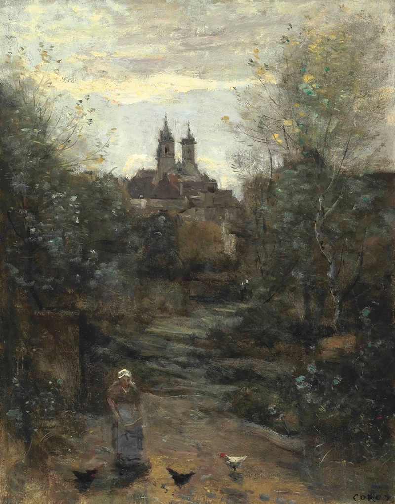 Jean-Baptiste-Camille Corot - Semur, Le Chemin De L’église