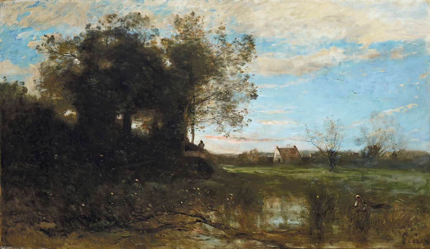 Jean-Baptiste-Camille Corot - Souvenir Des Dunes De Dunkerque