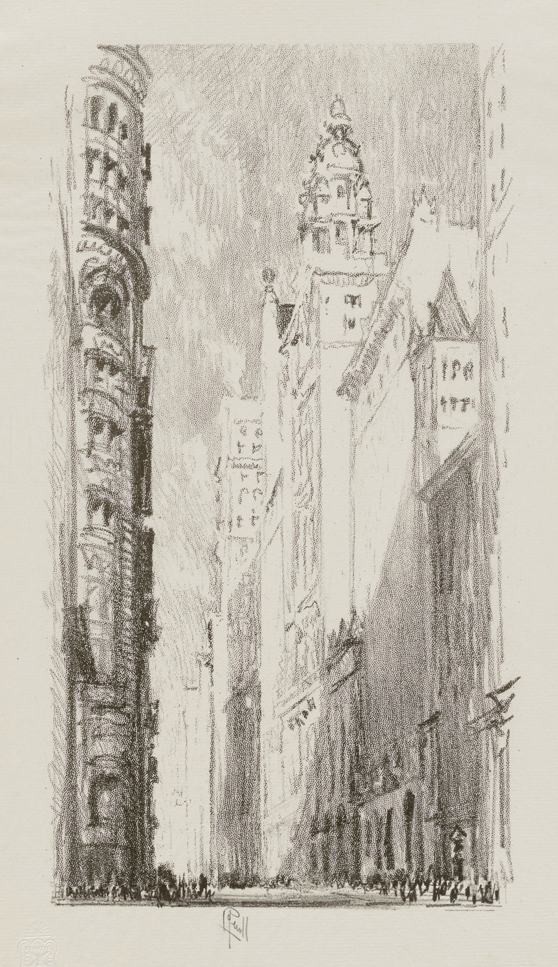 Joseph Pennell - Broadway Towers