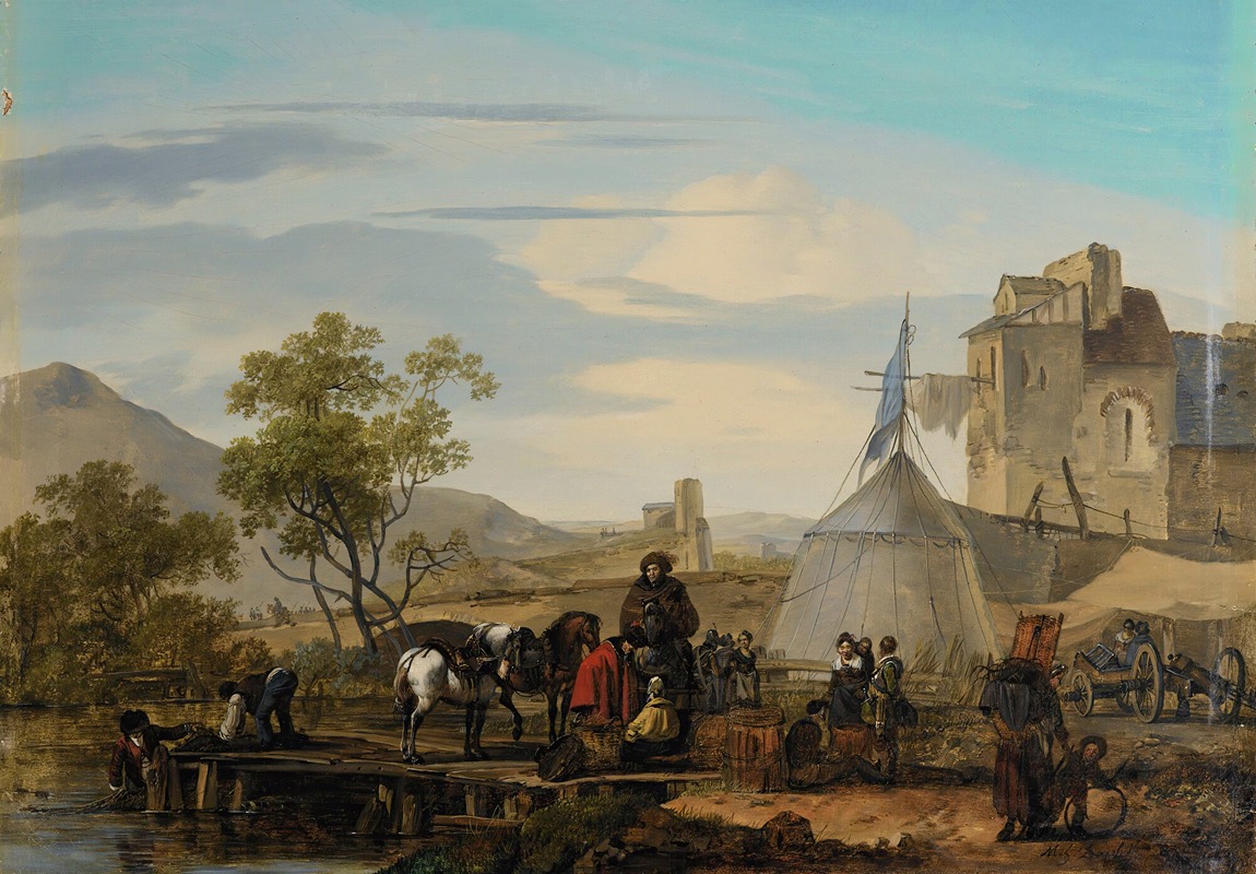 Marc-Antoine-Michel-Hamon Duplessis - Soldier’s Camp