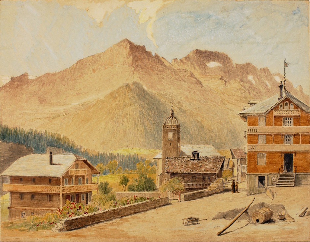 Miner Kilbourne Kellogg - Champery And Mt. Bounaveau, Switzerland