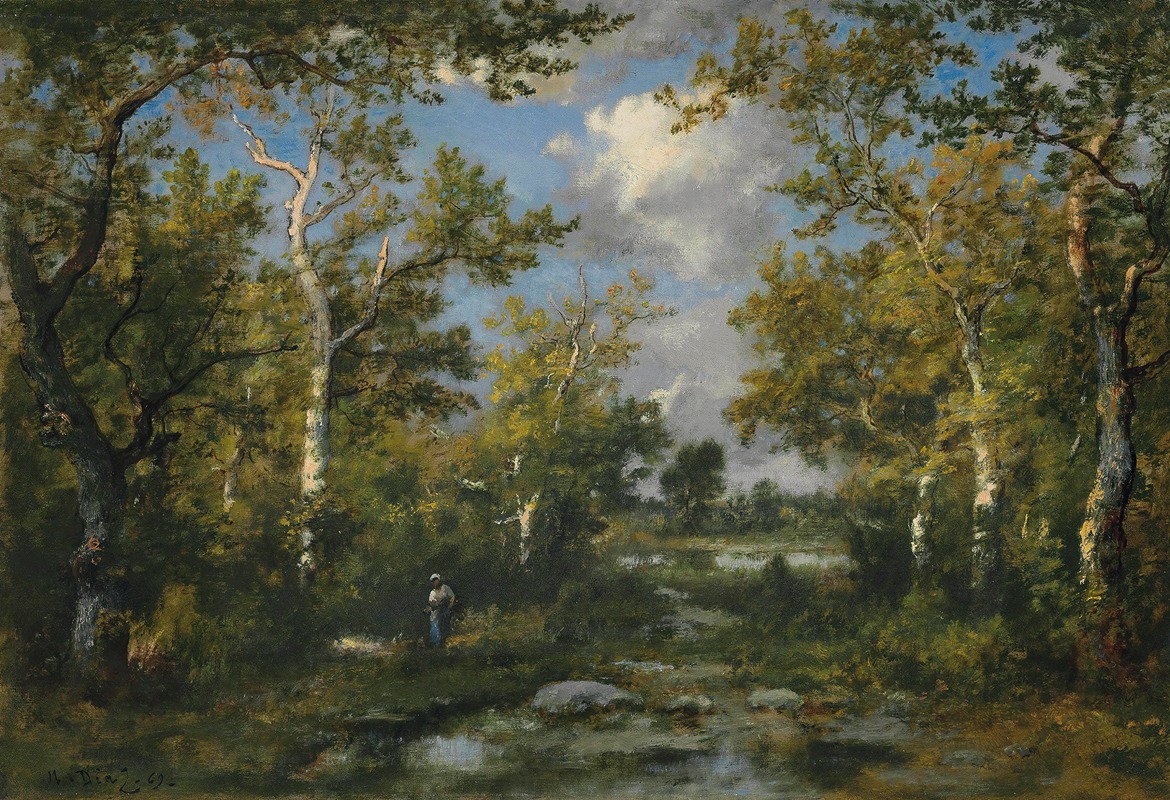 Narcisse-Virgile Diaz de La Peña - Clairière Dans La Forêt De Fontainbleau