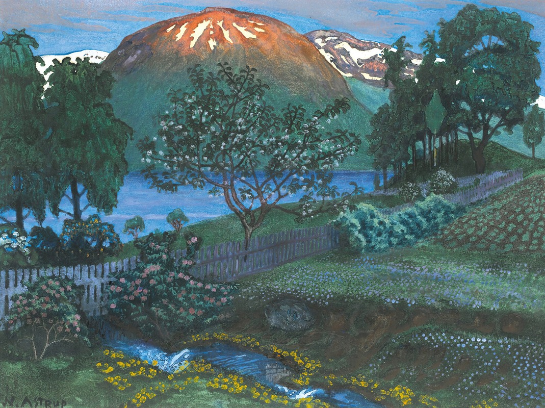 Nikolai Astrup - Juninatt I Haven (A Night In June In The Garden)