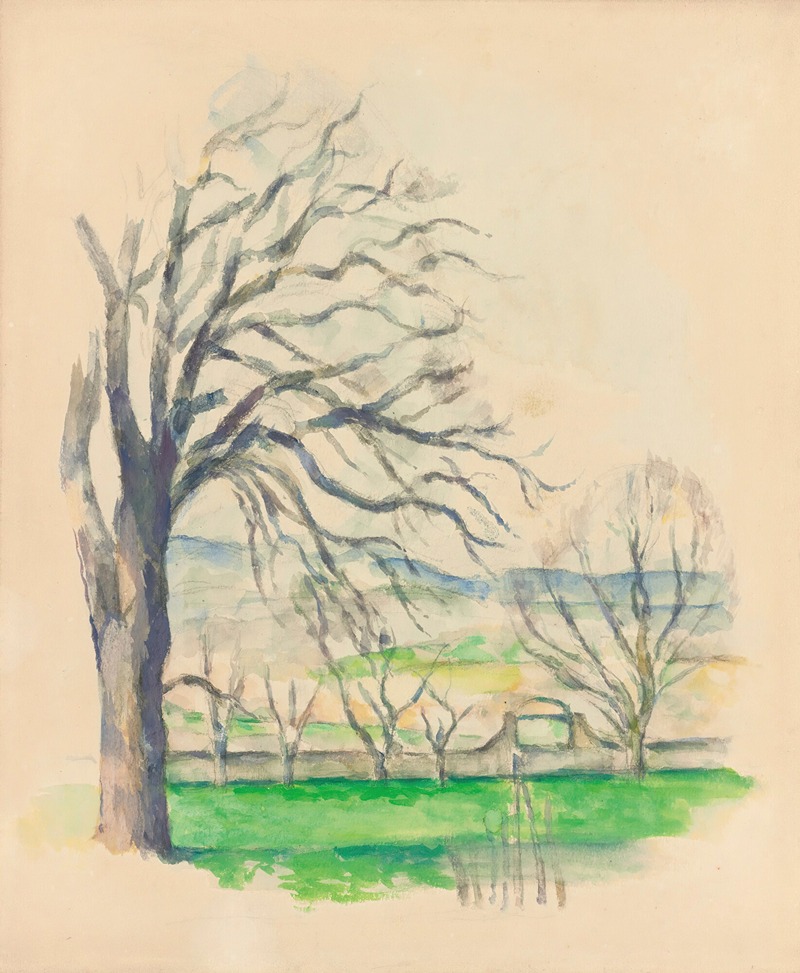 Paul Cézanne - Arbre Dépouillé Au Jas De Bouffan