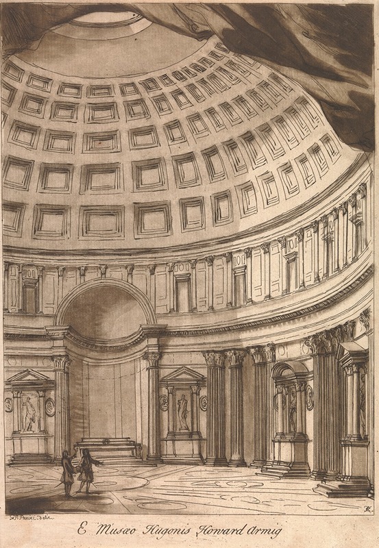 George Knapton - Interior with domed ceiling
