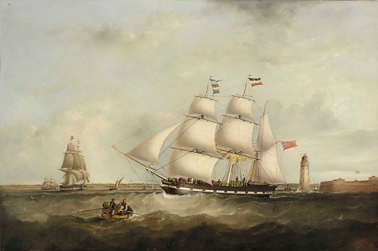 Samuel Walters - The ‘gazelle’ Entering The Mersey