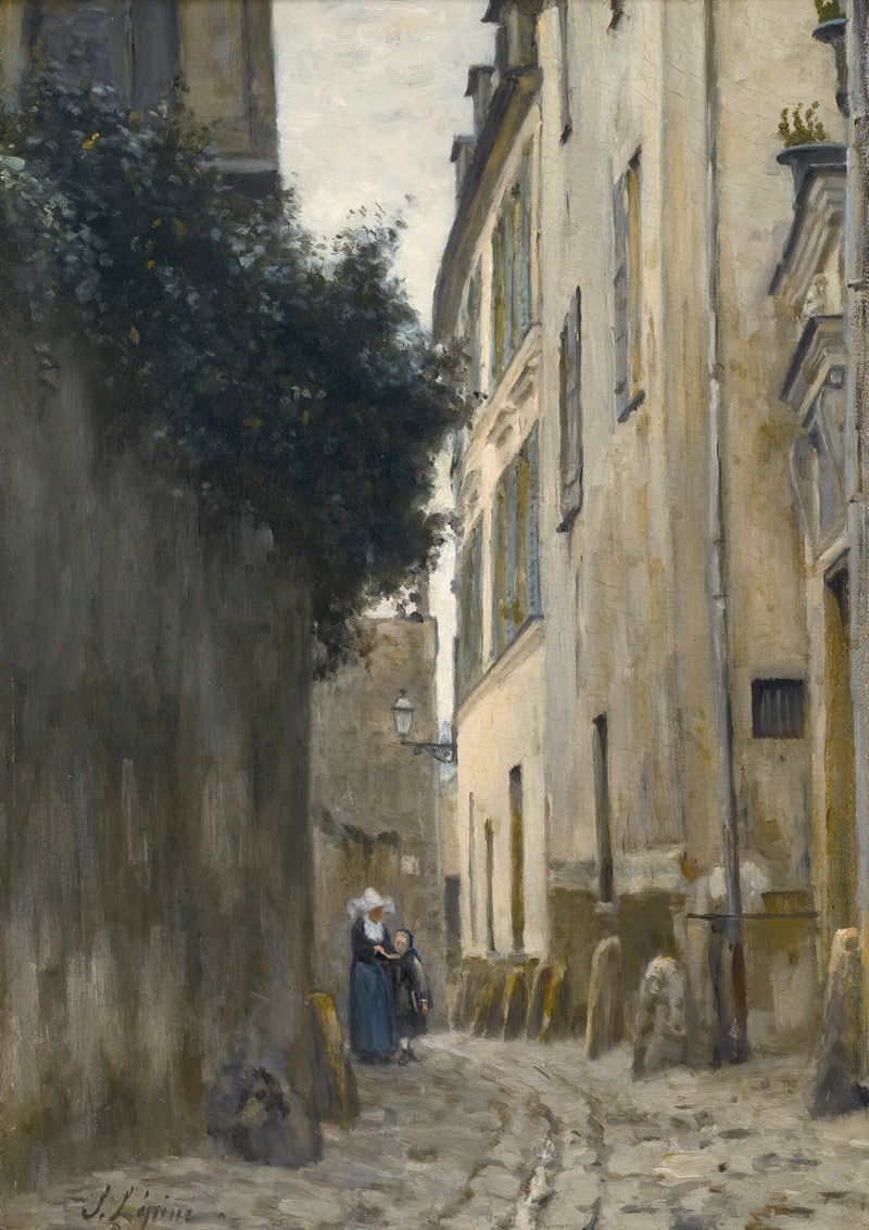 Stanislas Lépine - Montmartre. La Rue Saint-Vincent