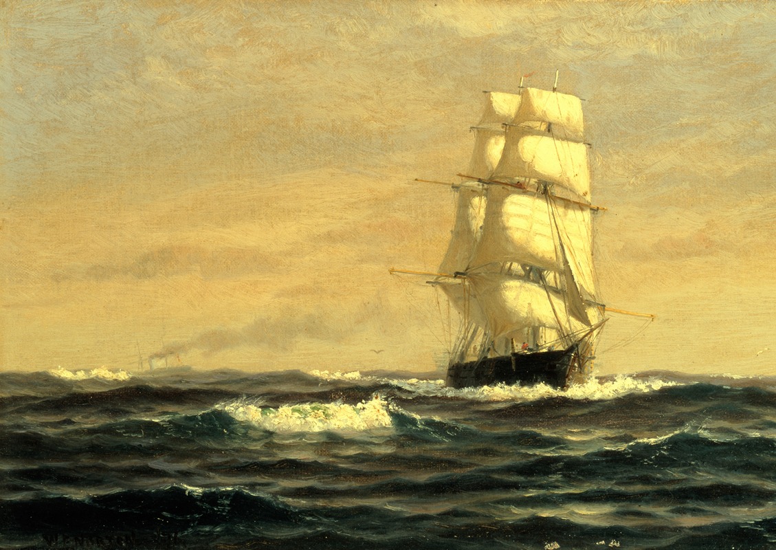 William Edward Norton - Sailing Ship–Off Coast Of Maine