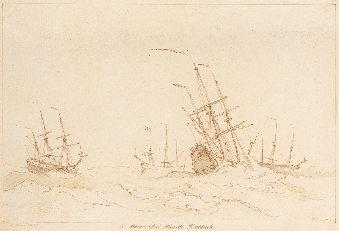 George Knapton - Ships at sea