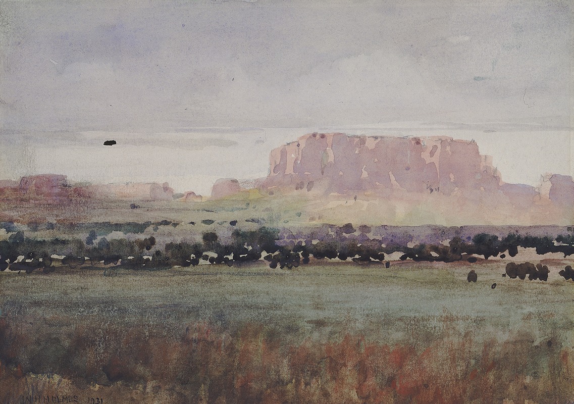 William Henry Holmes - In The Plateau Country, Colorado