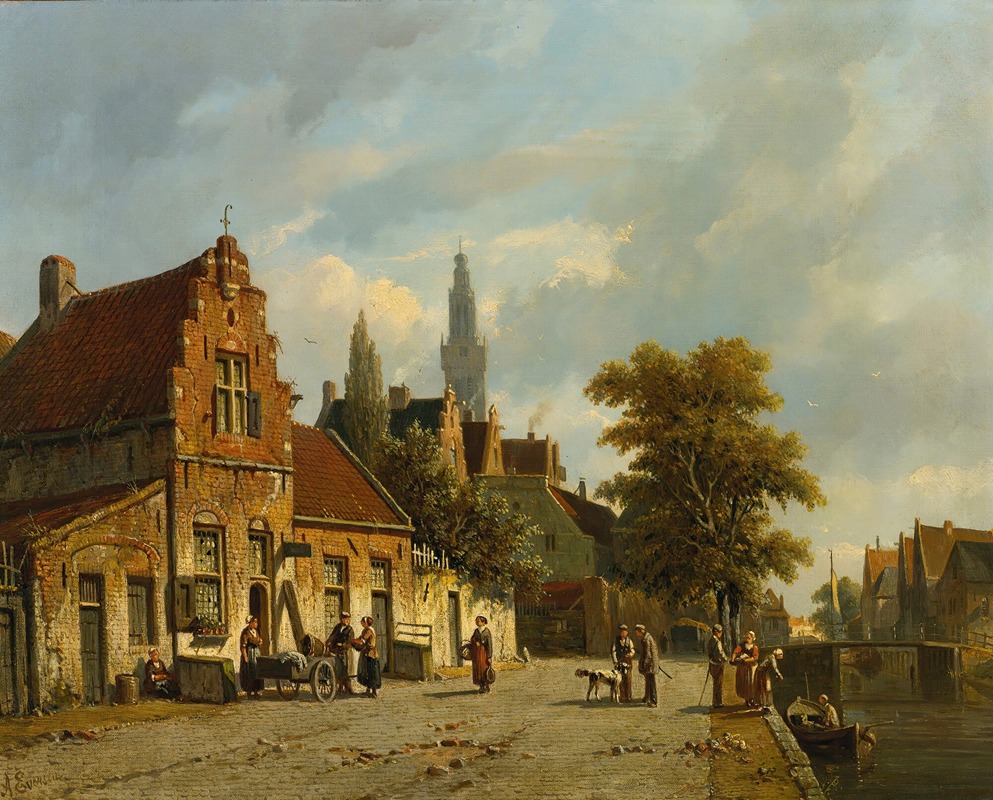 Adrianus Eversen - A Town In Holland