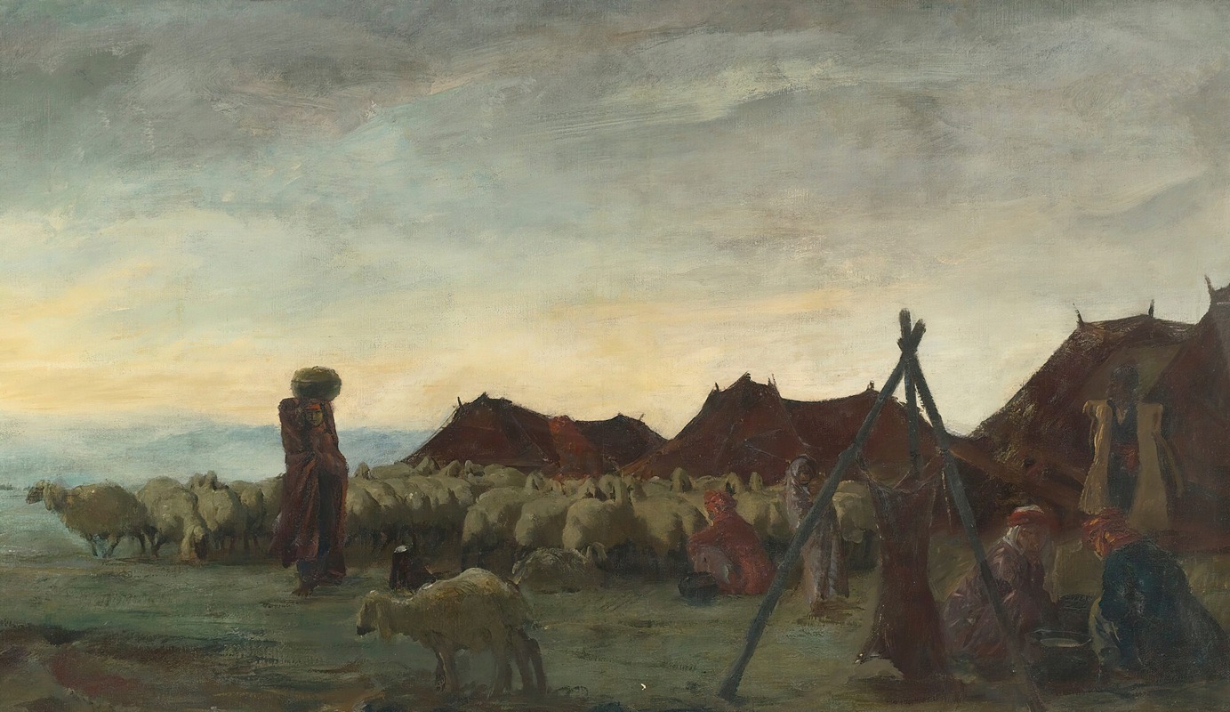 Alexandre Jacovleff - Nomads In The Region Of Meshed