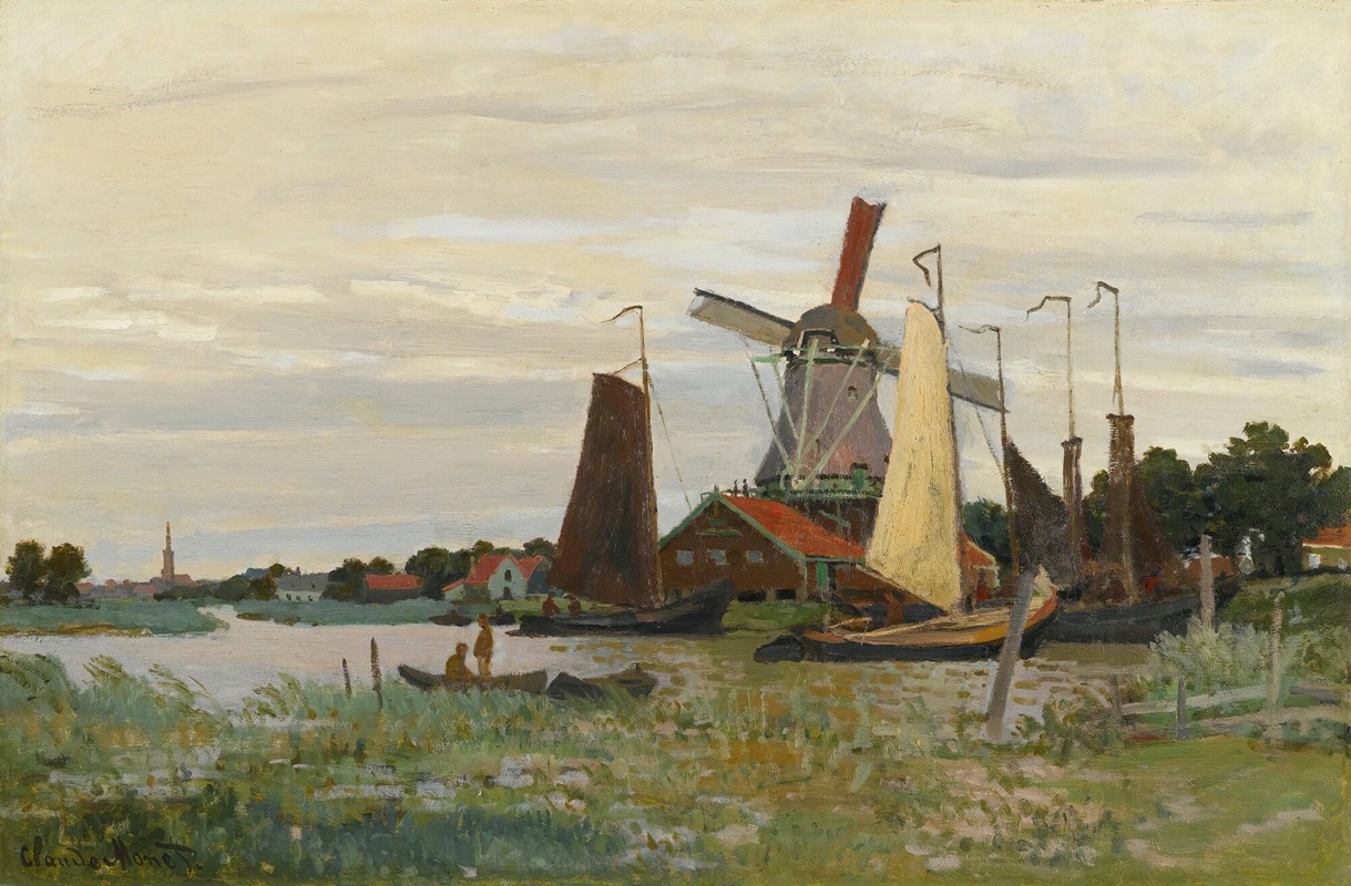 Claude Monet - Un Moulin À Zaandam