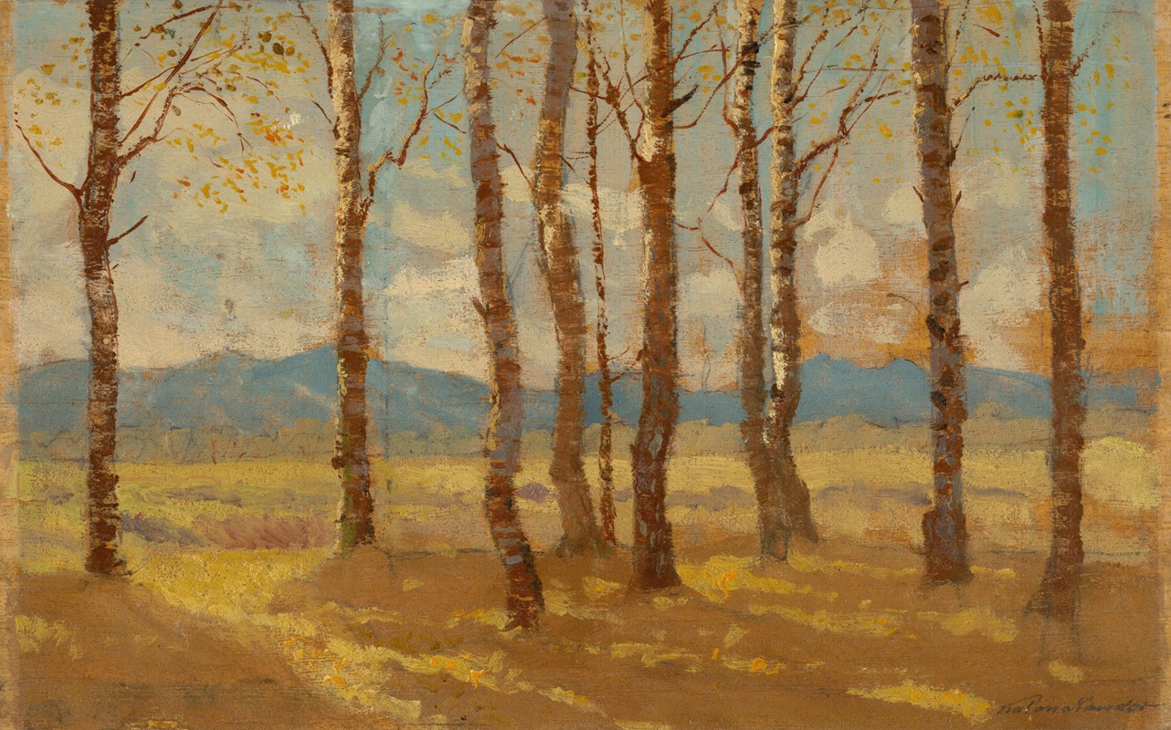 Ferdinand Katona - Birches in Autumn