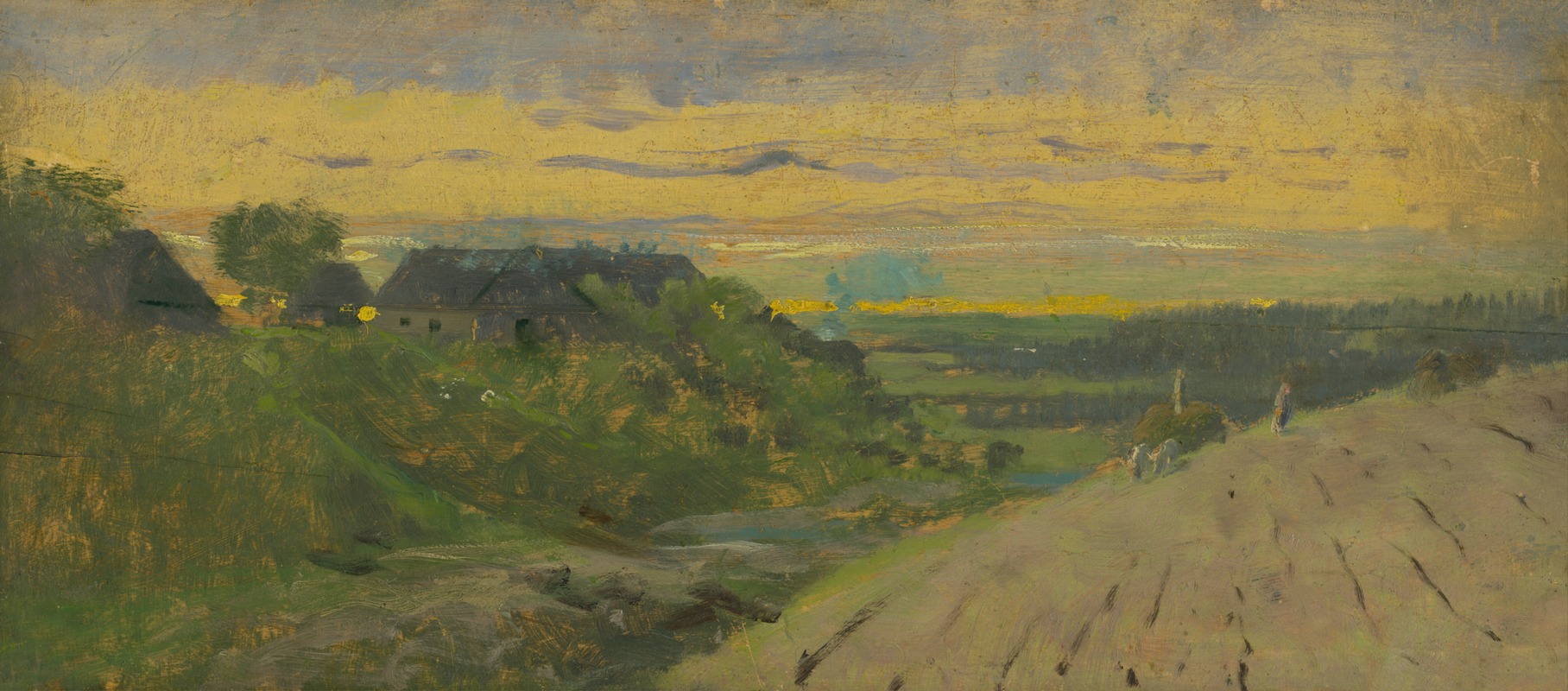 Ferdinand Katona - Landscape from Spišská Nová All