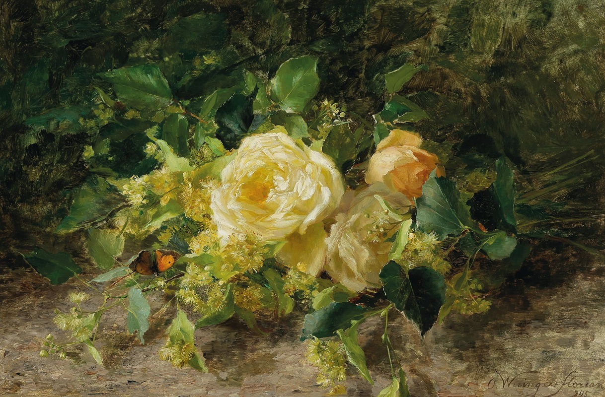 Olga Wisinger-Florian - A bouquet of roses